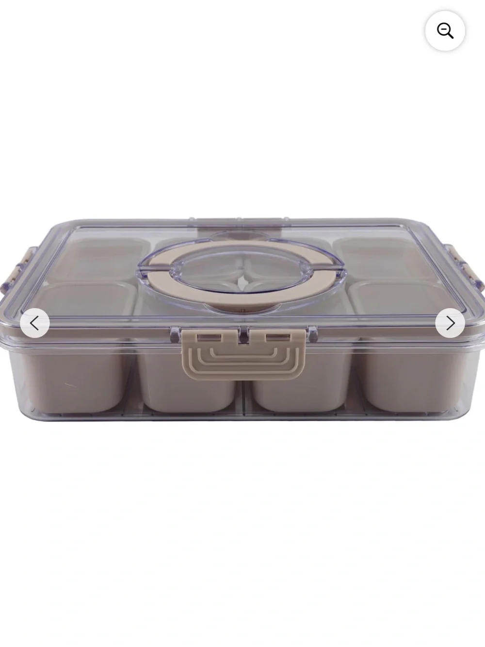 CWC on the go Snack Box - Clear Multi-Compartment Food Storage